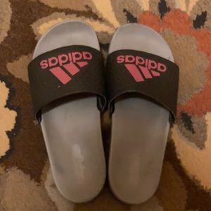 ADIDAS SLIDES!!!BARELY WORN!!!